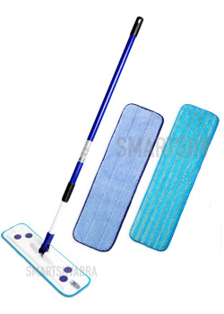 Швабра бытовая Smart с влажной и универсальной насадкой 